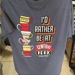 FRIENDS I’ll be there for you Central Perk Gray Unisex T shirt L